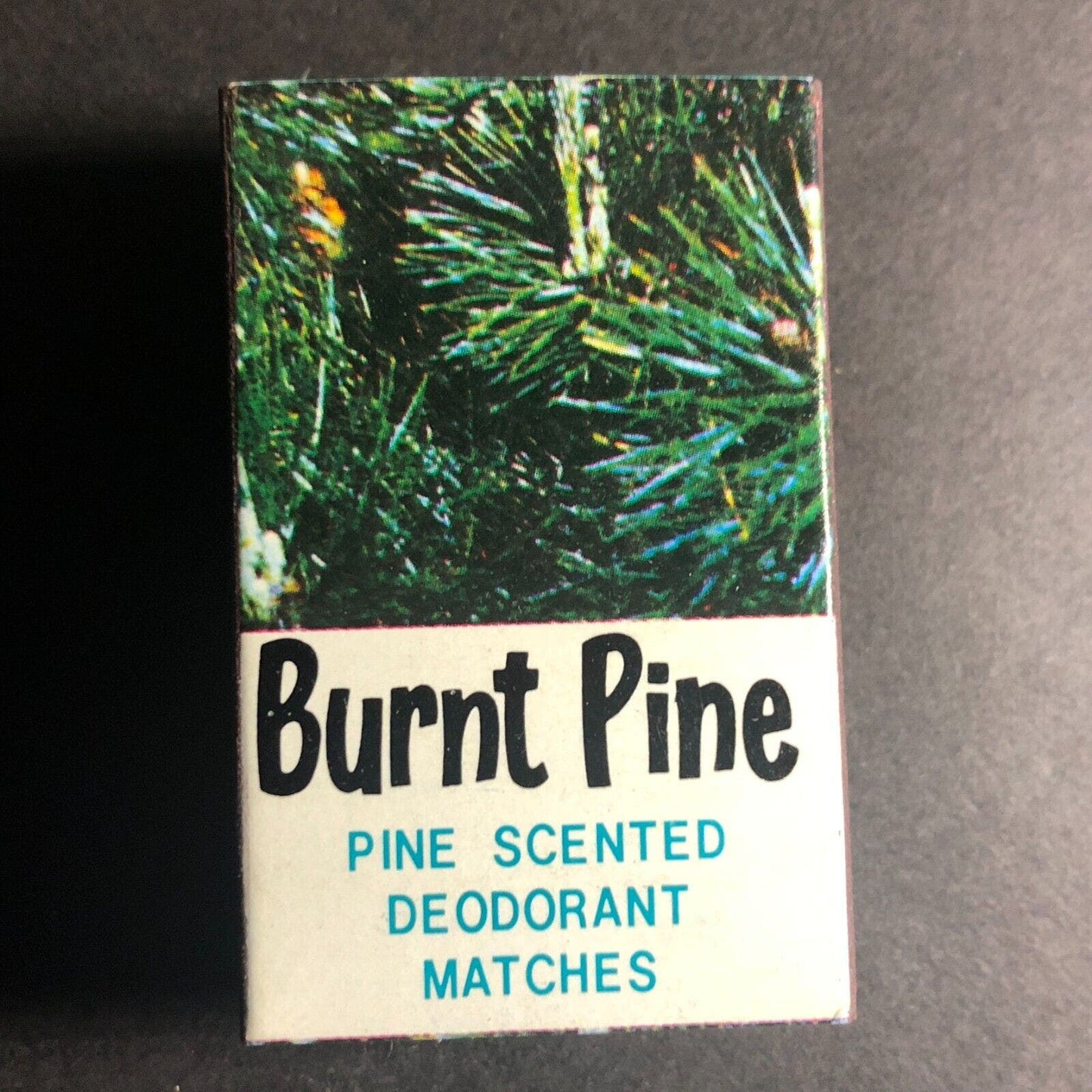 1 "Brunt Pine" Deodorant Matches Matchbox Matchbook c1968 Scarce w/ Outer Box