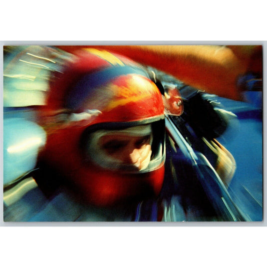 c1985 Indy 500 -Blurred Action - Motor Speedway NOS 4" x 5 3/4" Postcard