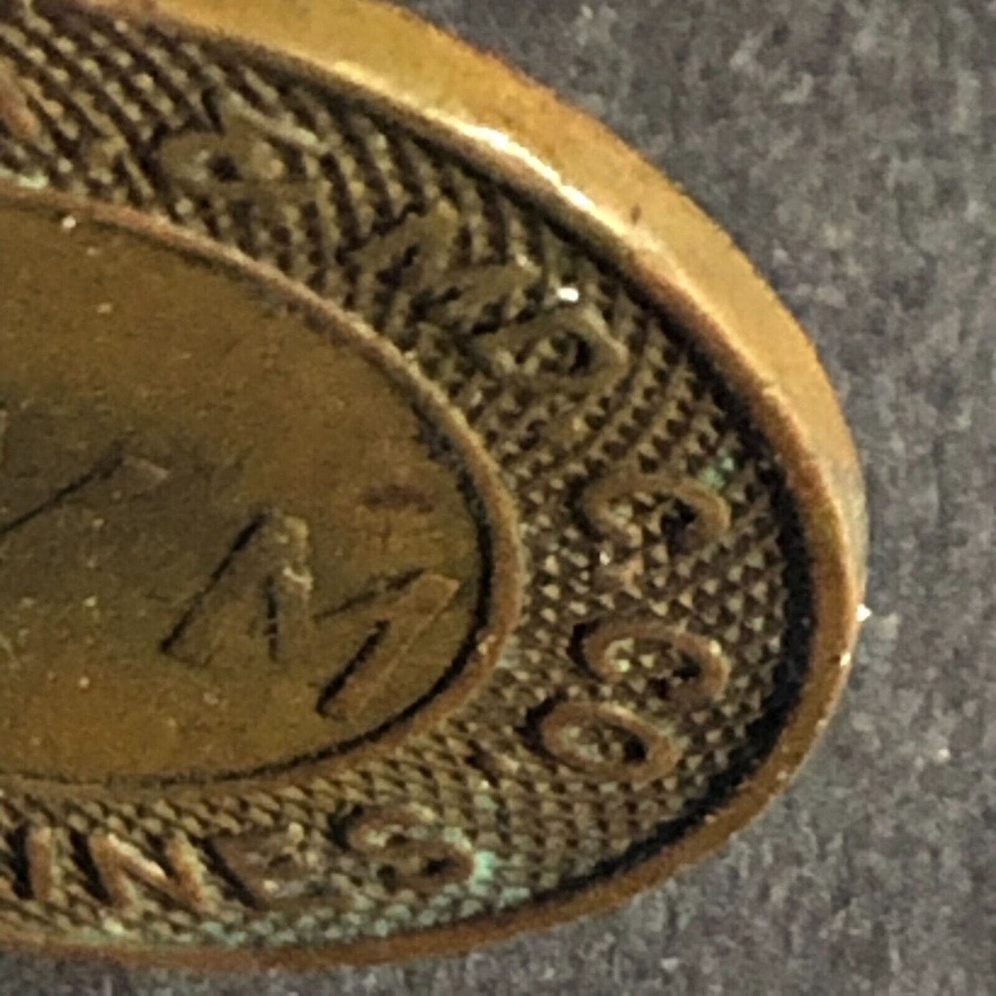 Arnold Lines Wash, VA. & Md. C. Co. "WVM" Brass G/F One Fare Transit Token 23mm