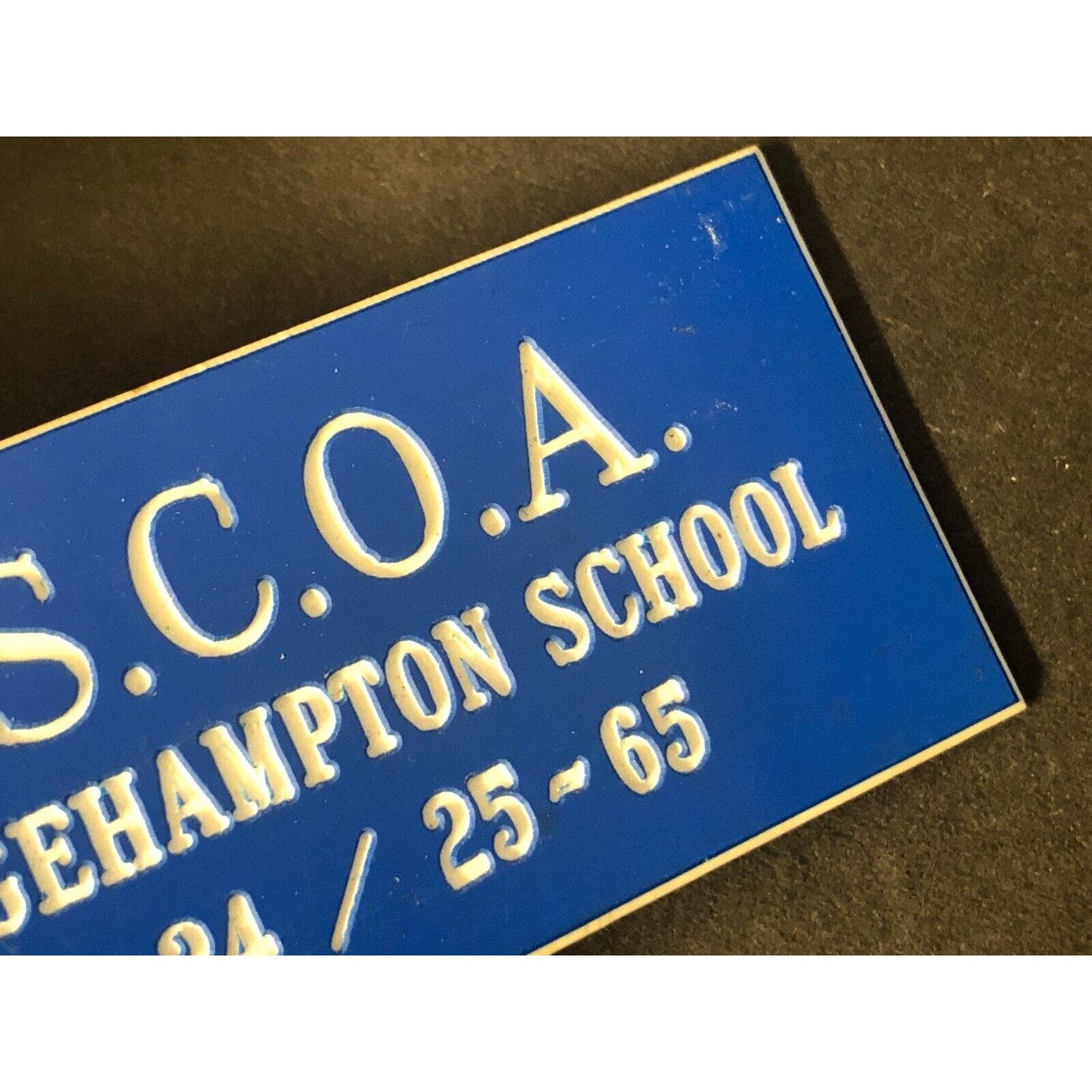 BSCOA Bridgehampton School 1965 Auto Racing Wall Plaque