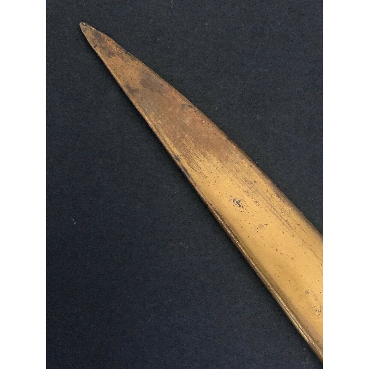 c1926 8 1/4" Central Trust Co. Cambridge Mass. Brass Advertising Letter Opener