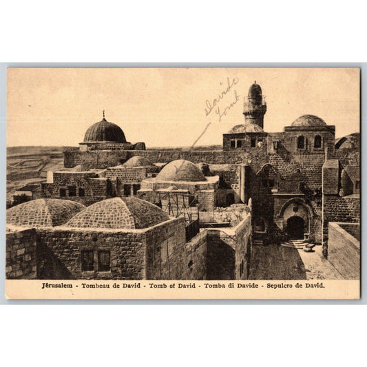 c1907-15 PPC Jerusalem "Tomb of David" Vintage Postcard