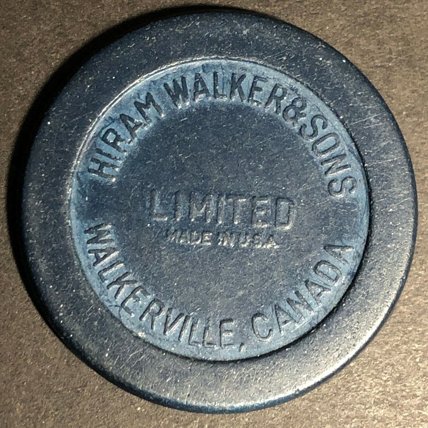 Blue Walker's Mountain Ridge Bourbon Advertising Poker Chip Eisenstadt