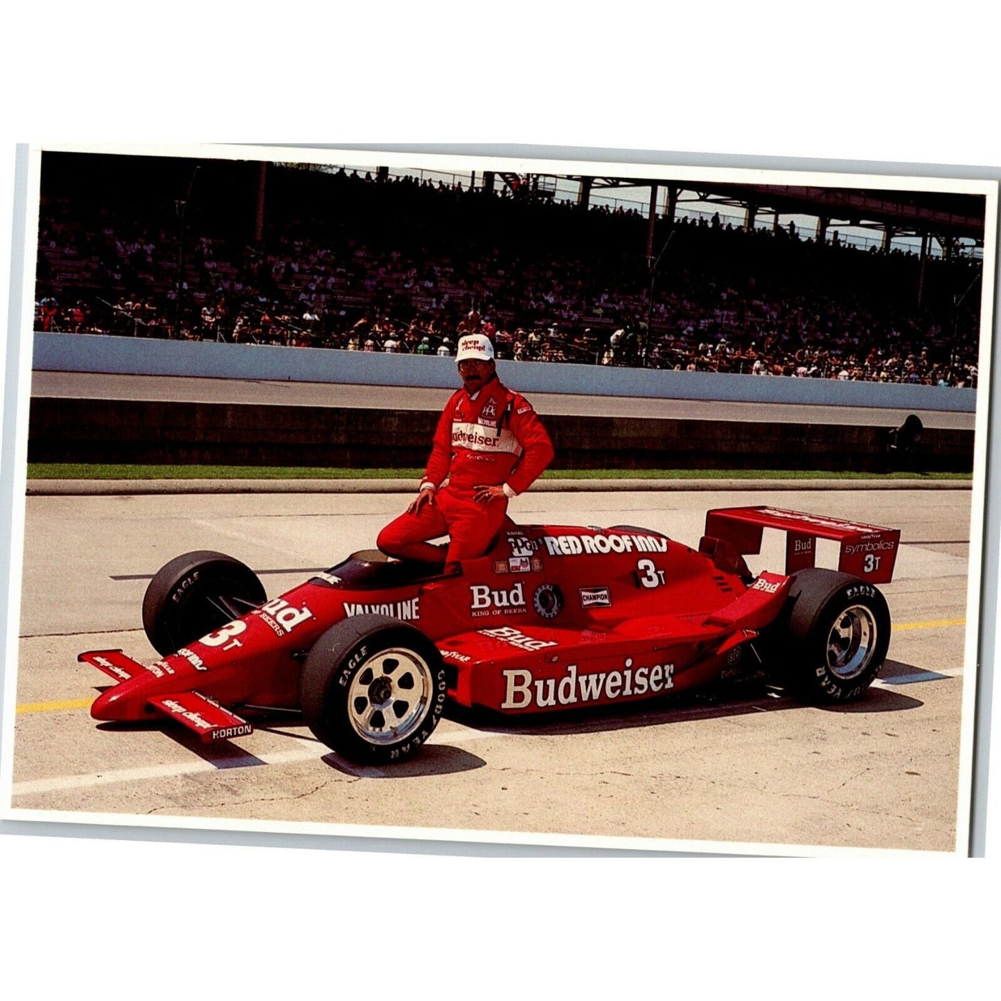 c1986 Indy 500 - Bobby Rahal - Motor Speedway NOS 4" x 5 3/4" Postcard
