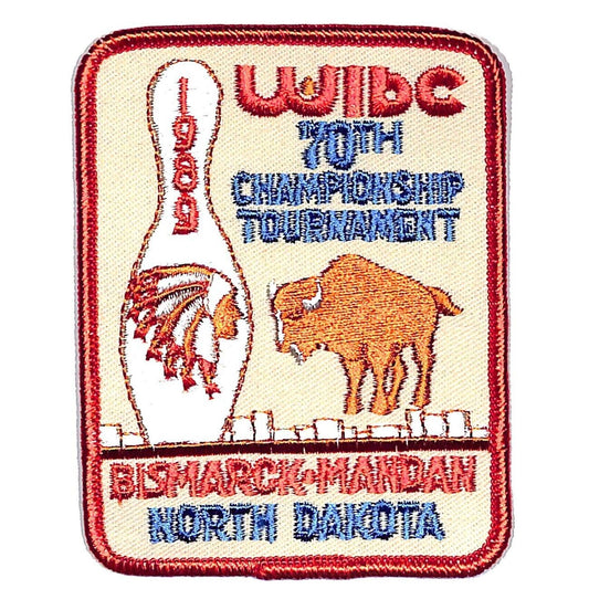 1989 Bismarck-Mandan 70th Championship Tournament WIBC Embroidered Bowling Patch