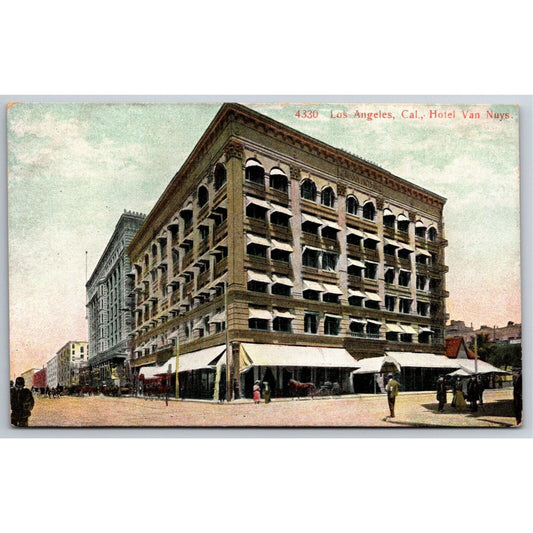 Hotel Van Nuys Los Angeles Postcard c1910 Unposted VGC PCK Series