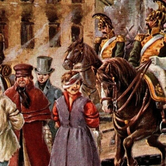 c1907-16 Russian Postcard "To Stockholm" (Marching Prisoners?)