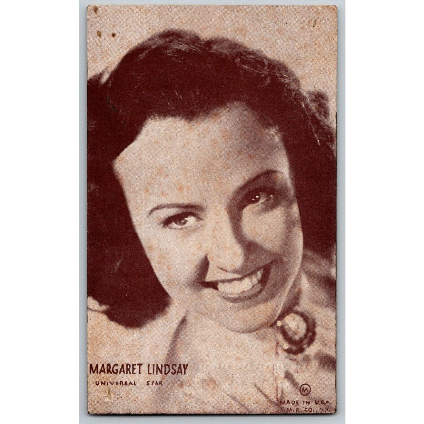 Margaret Lindsay Leading Lady Movie Star Arcade Card - Ken Prag Coll. EXC