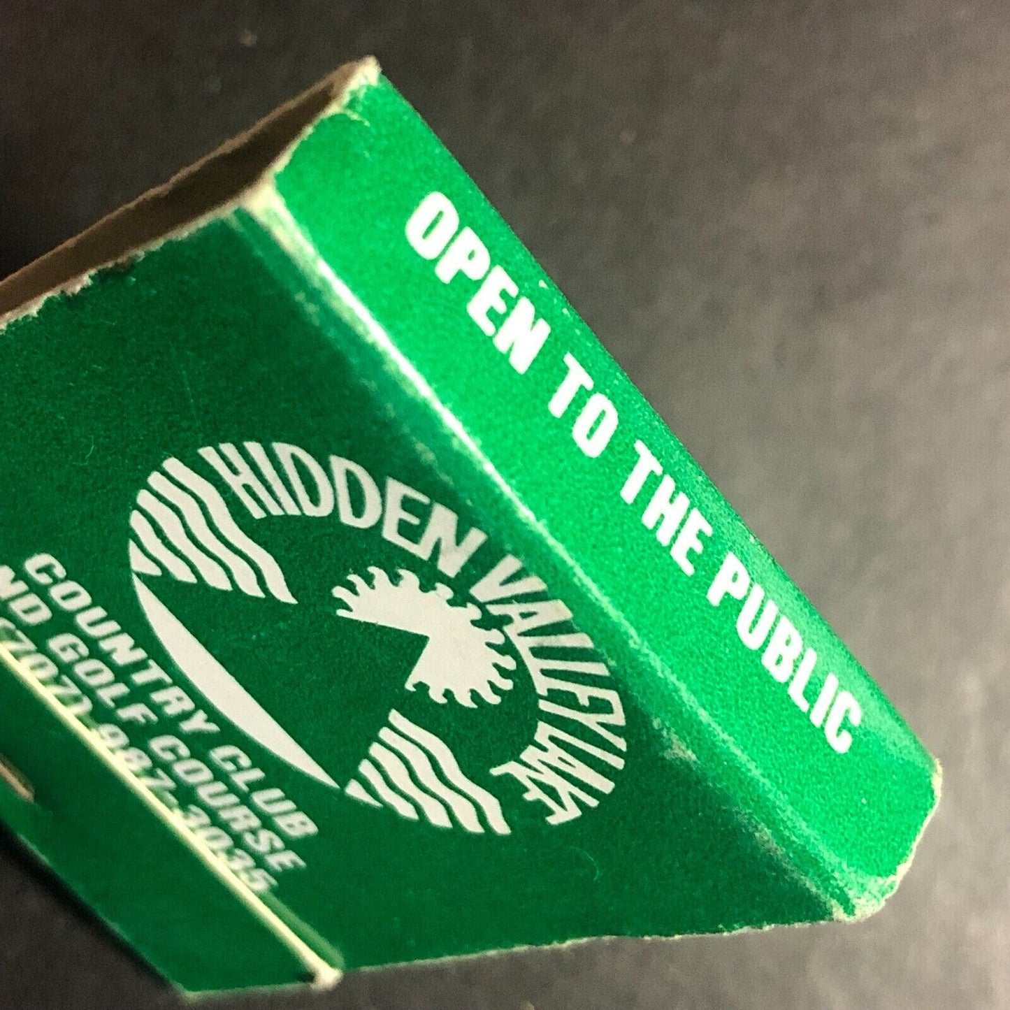 Hidden Valley Lake Country Club Golf Course Full Matchbook c1975-85