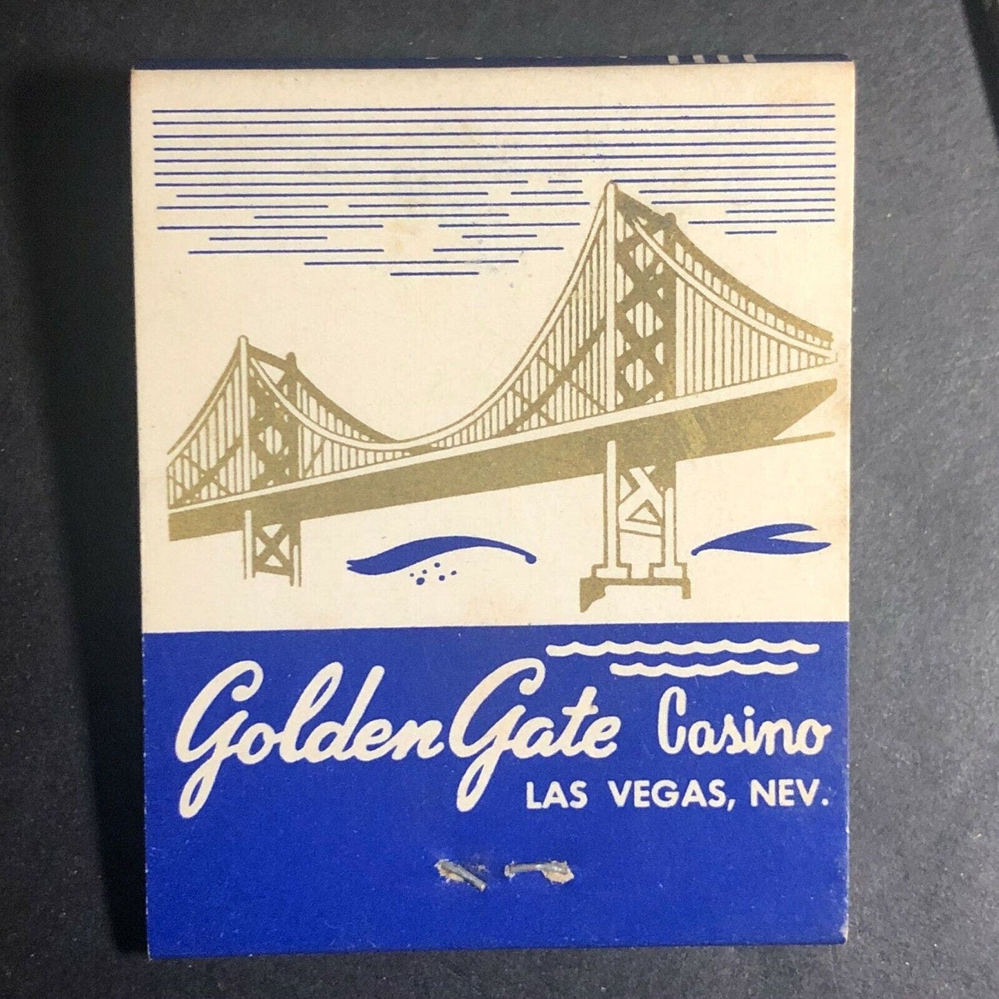 50's-60's Full Matchbook "Golden Gate Casino" Fremont St Las Vegas, NV