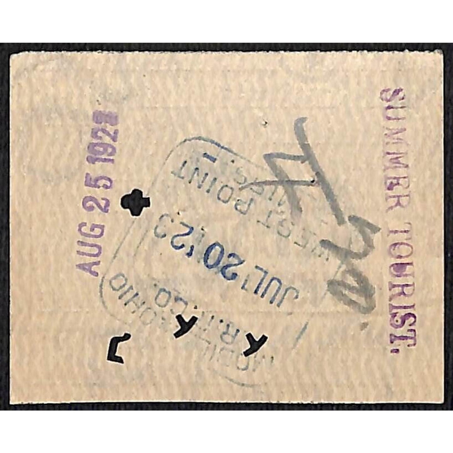 Mobile and Ohio Railroad Ticket Chicago St. Paul 1923 #8118 Scarce