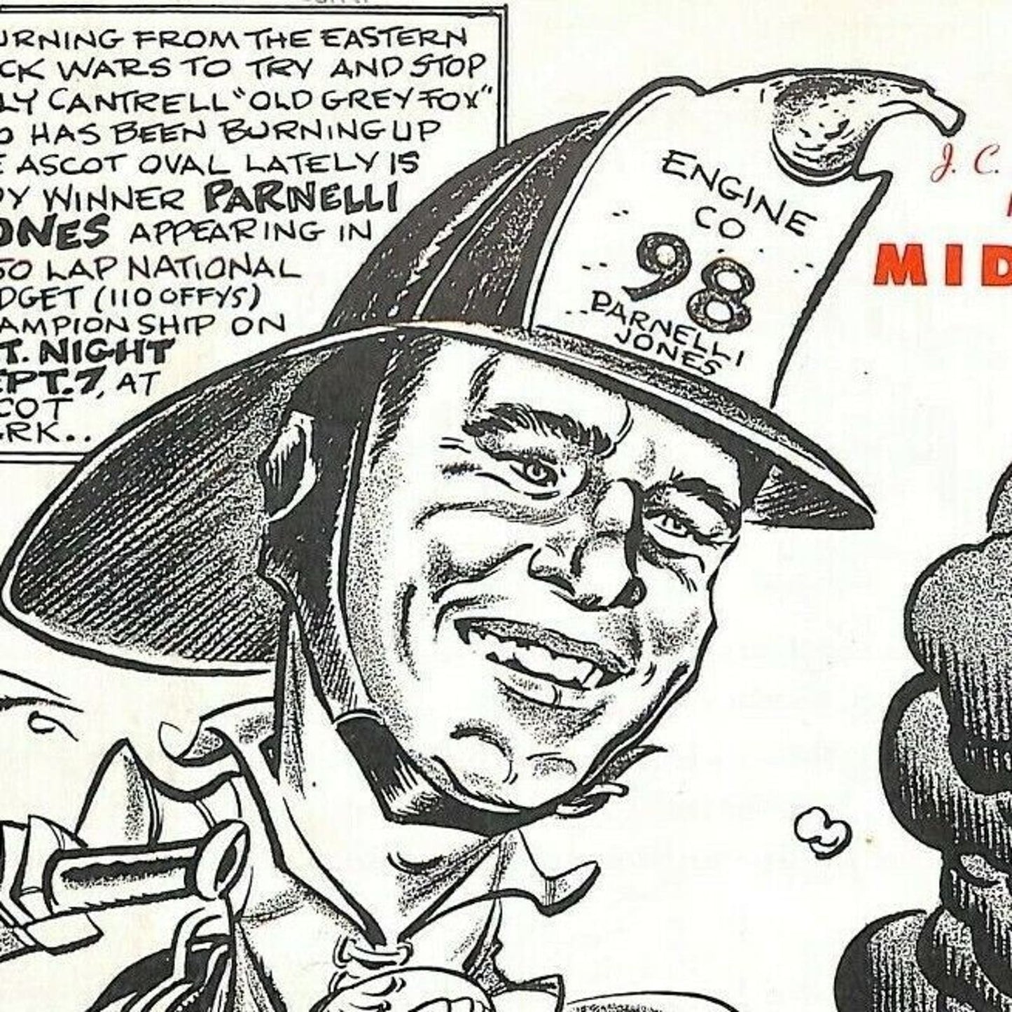 Scarce 1963 USAC National Championship Midget Races Program 20 pp. Cut Cover