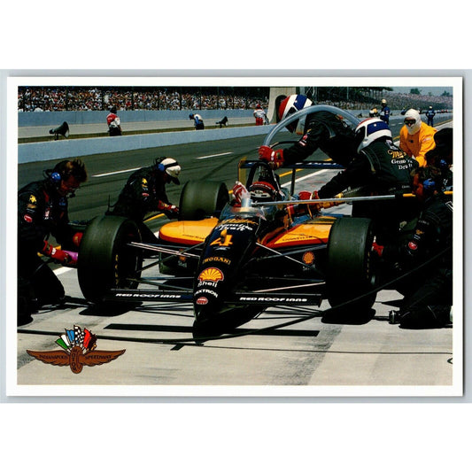 c1993 Indy 500 - Bobby Rahal Pit Stop Motor Speedway NOS 4" x 5 3/4" Postcard