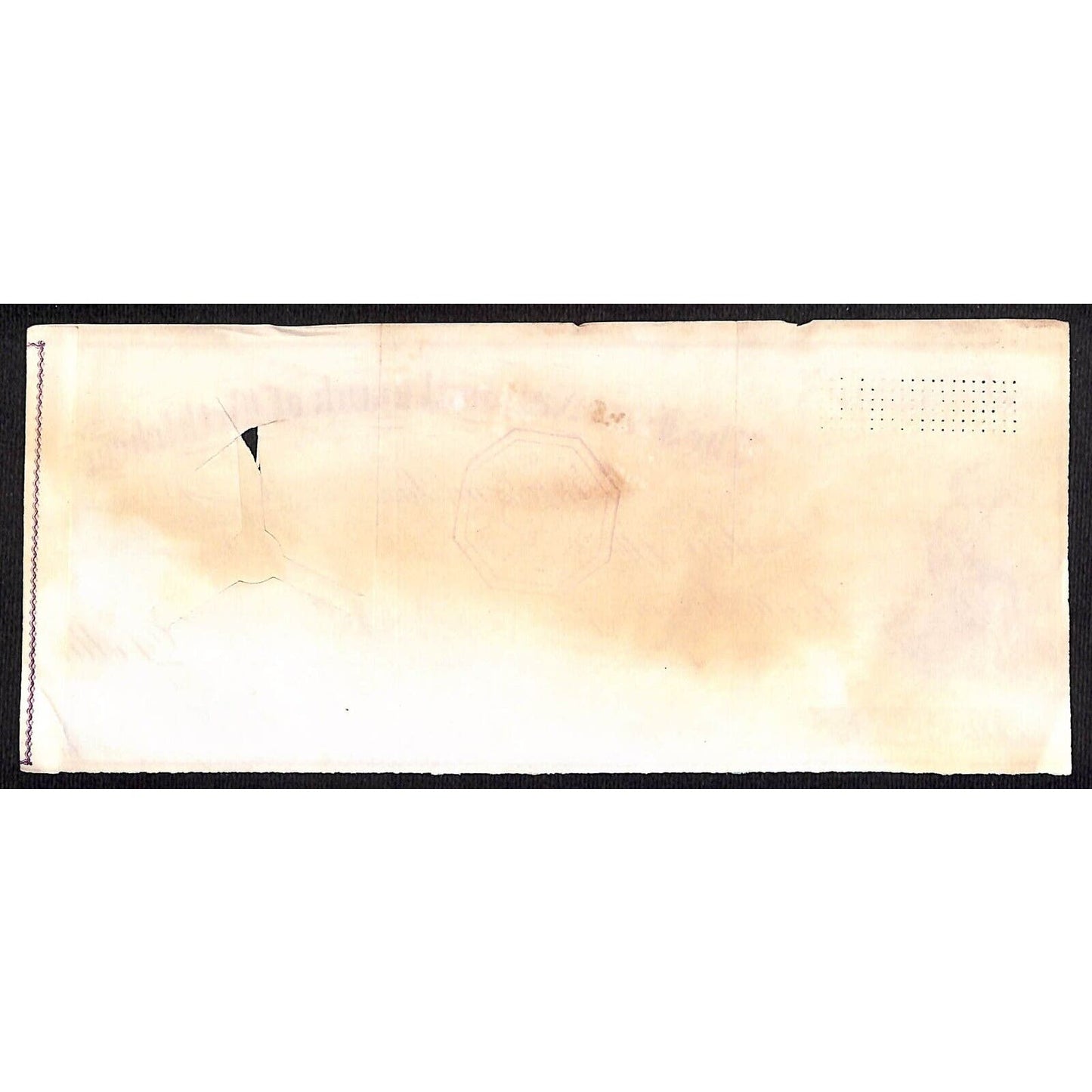 Bethlehem, PA 1873 First National Bank Check #18005 Vignette & Tax Stamp