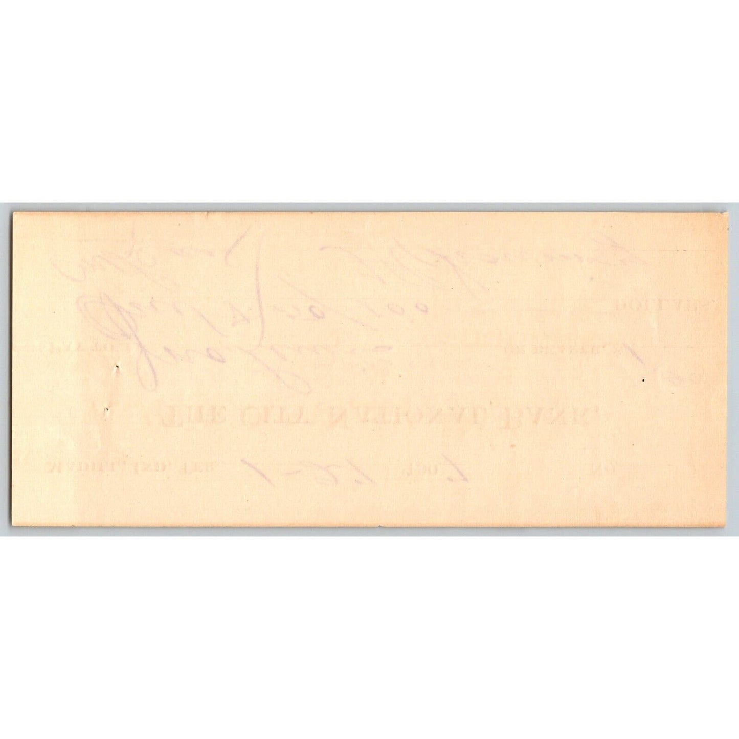 Madill, OK 1907 Indian Territory FNB $1.05 Bank Check Scarce