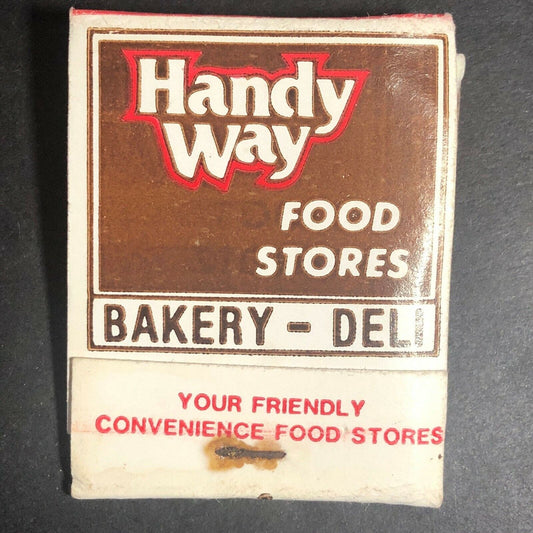 70's-80's Full Matchbook "Handy Way Food Stores Bakery Deli"