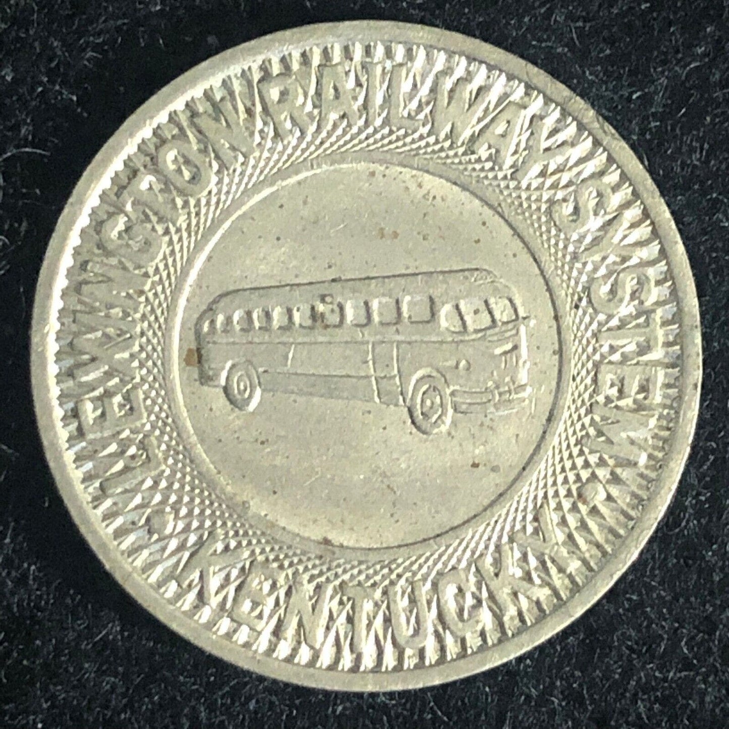 Lexington Railways System Kentucky G/F One Fare Bus Token 23mm VGC