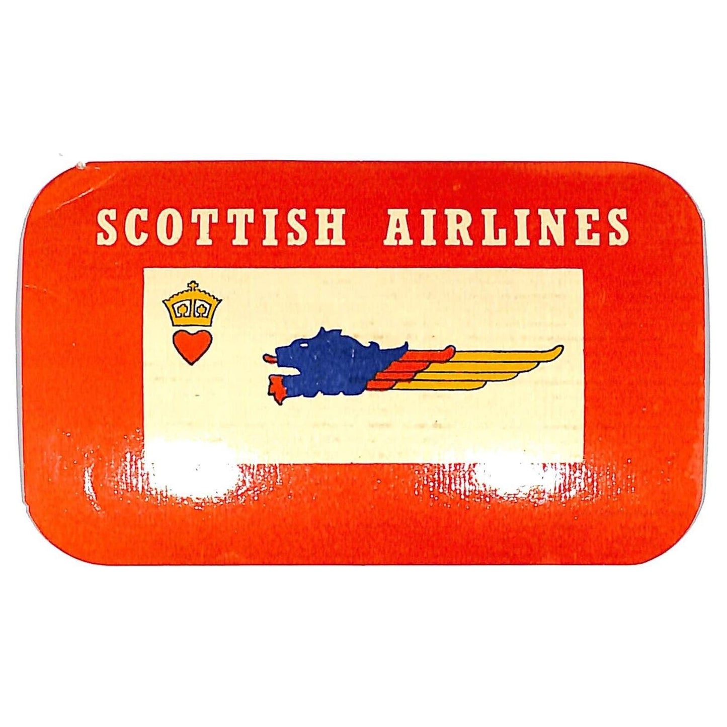 Scottish Airlines (1946-61) Luggage Label w/ Crown