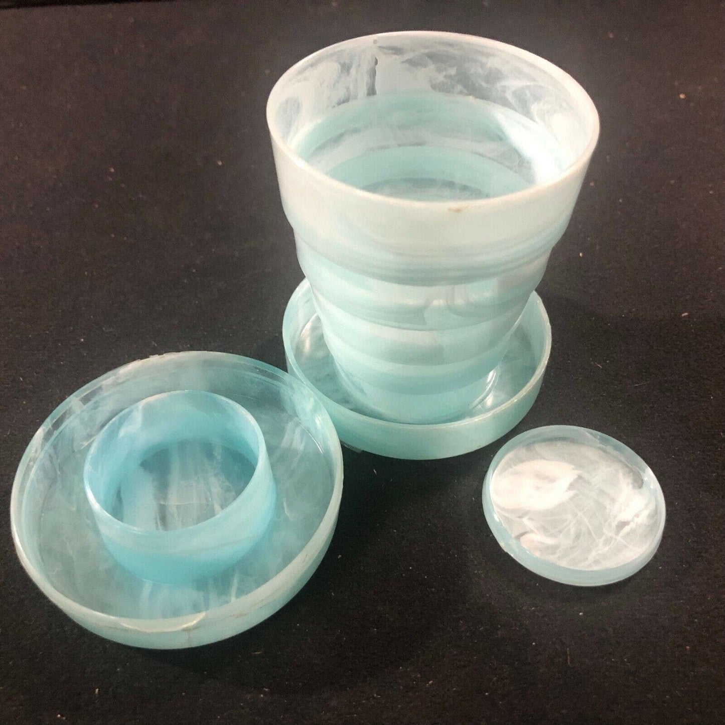 Vintage c1950-60's Richfield Stanhome? Collapsible Drinking Cup / Pill Index, WA