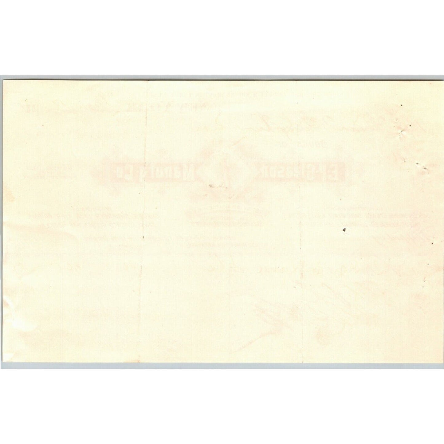 1888 E. P. Gleason Electric Light Supplies Billhead Letterhead - Mercer St. NYC