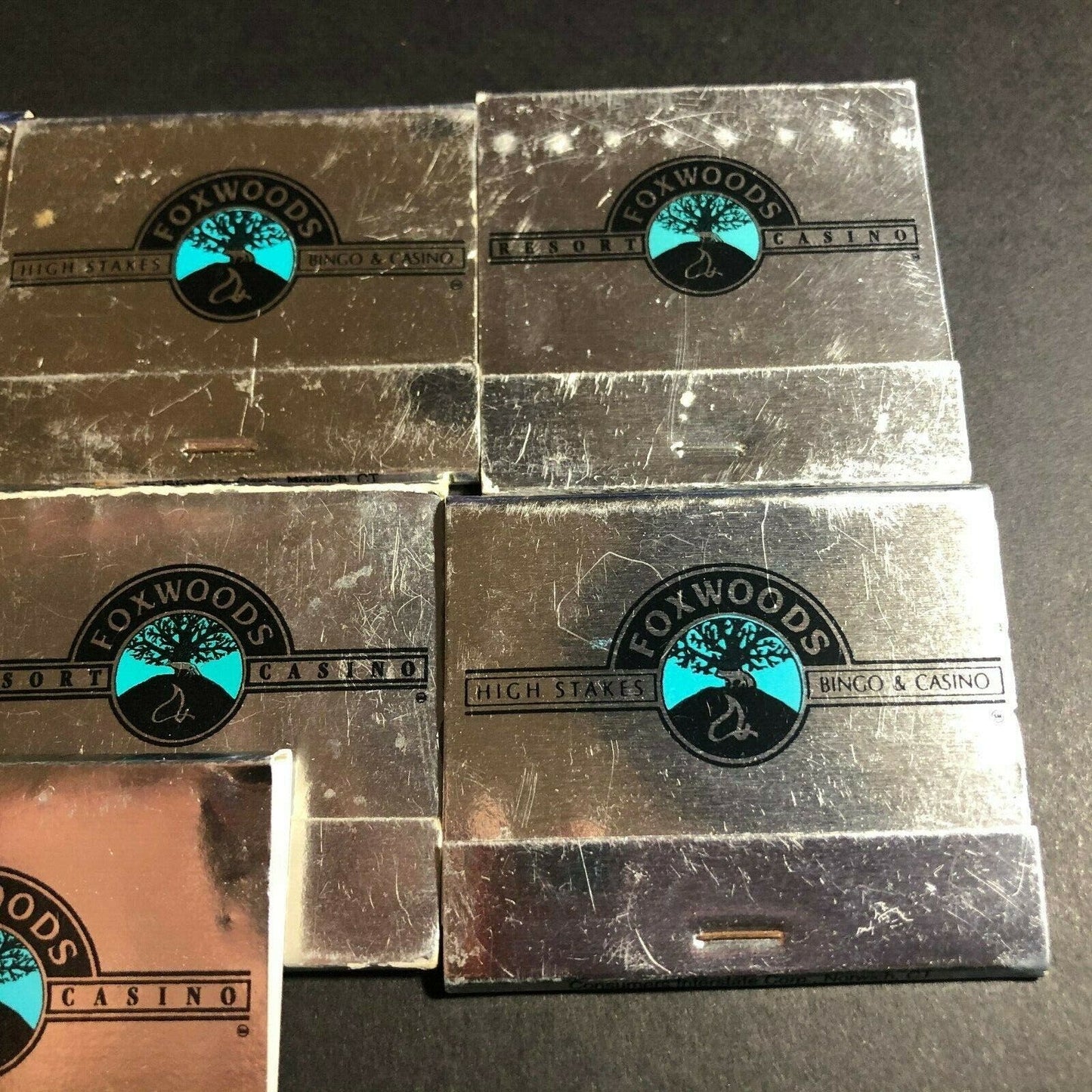 Group of 7 Foxwoods Casino Gambling 90's Full Matchbooks