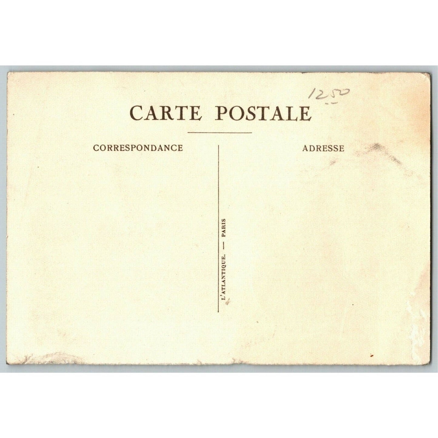 Vintage French "Transatlantique - French Line" Photo Postcard - Music