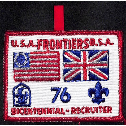 BSA Patch America's Bicentennial Flag Frontiers Union Jack 1976 Boy Scouts NOS