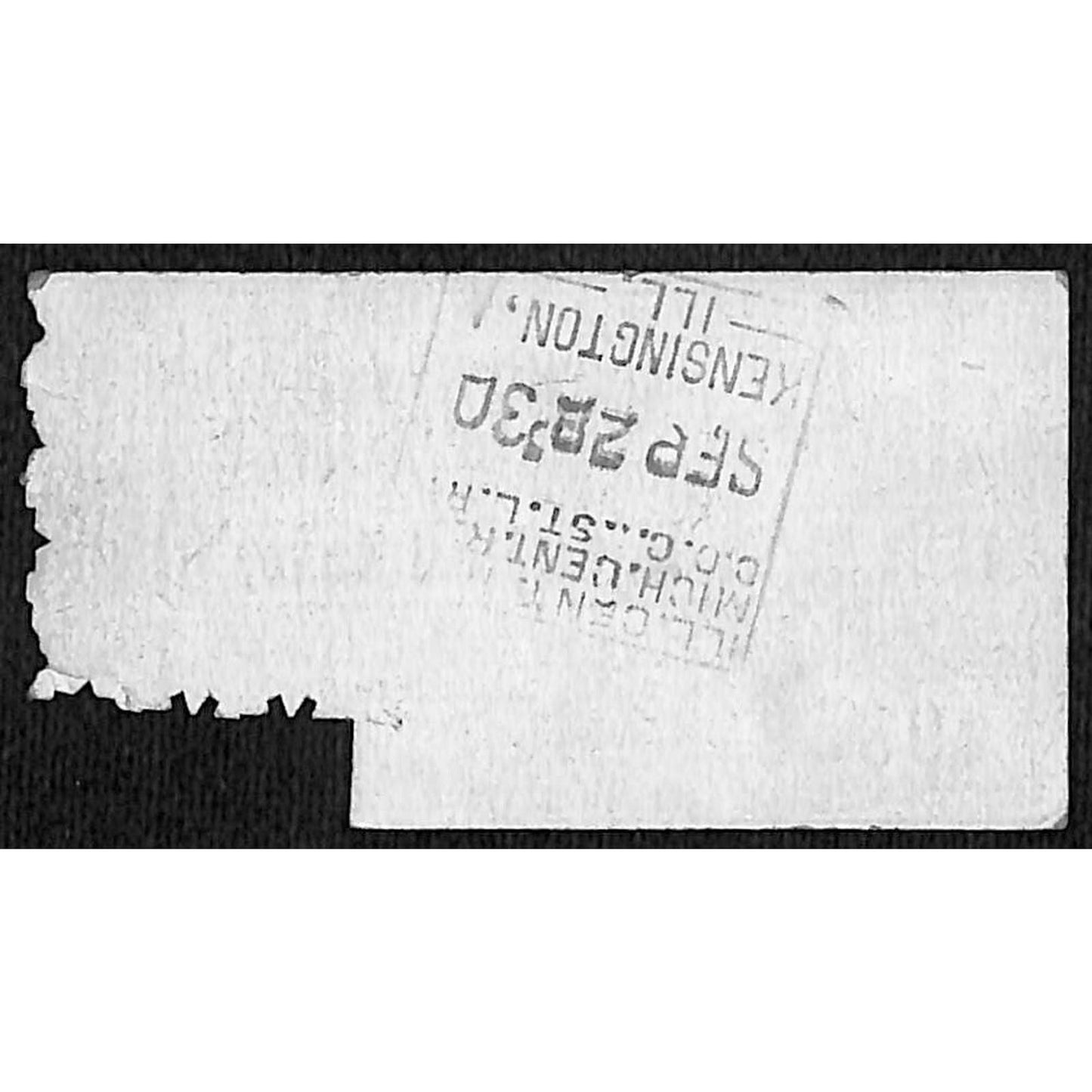 Illinois Central Railroad 10 Ride Ticket Kensington / Harvey 1930 #9852 Scarce