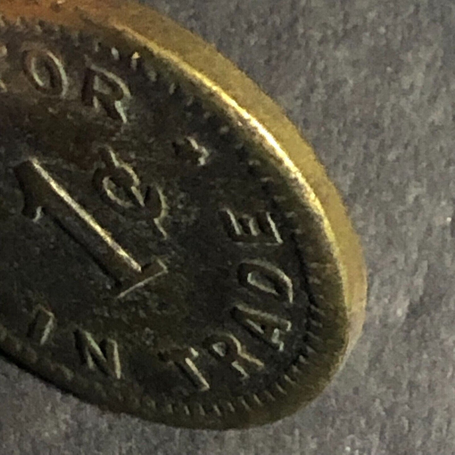 Early "Pastime" Yakima, WN. (Washington) Good For 1c In Trade Brass Token 19mm