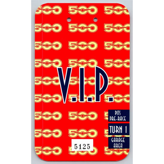 1998 Indy 500 V.I.P Pre-Race Turn 1 Garage Pit Pass VGC VIP Indianapolis #5125