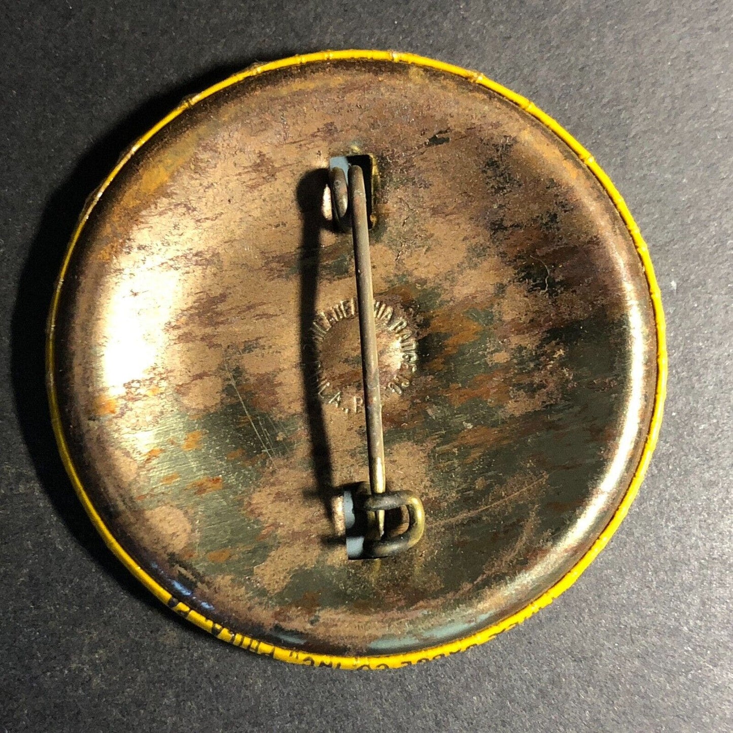 Elect Howard A Aaronson for Governor Camden County NJ? Steel Pinback c1950's-60