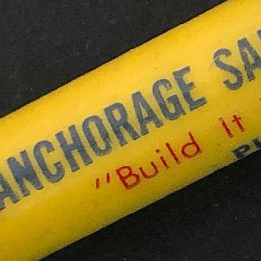 c1950's-60's Anchorage Sand & Gravel Alaska Advertising Pencil Cement Truck Top