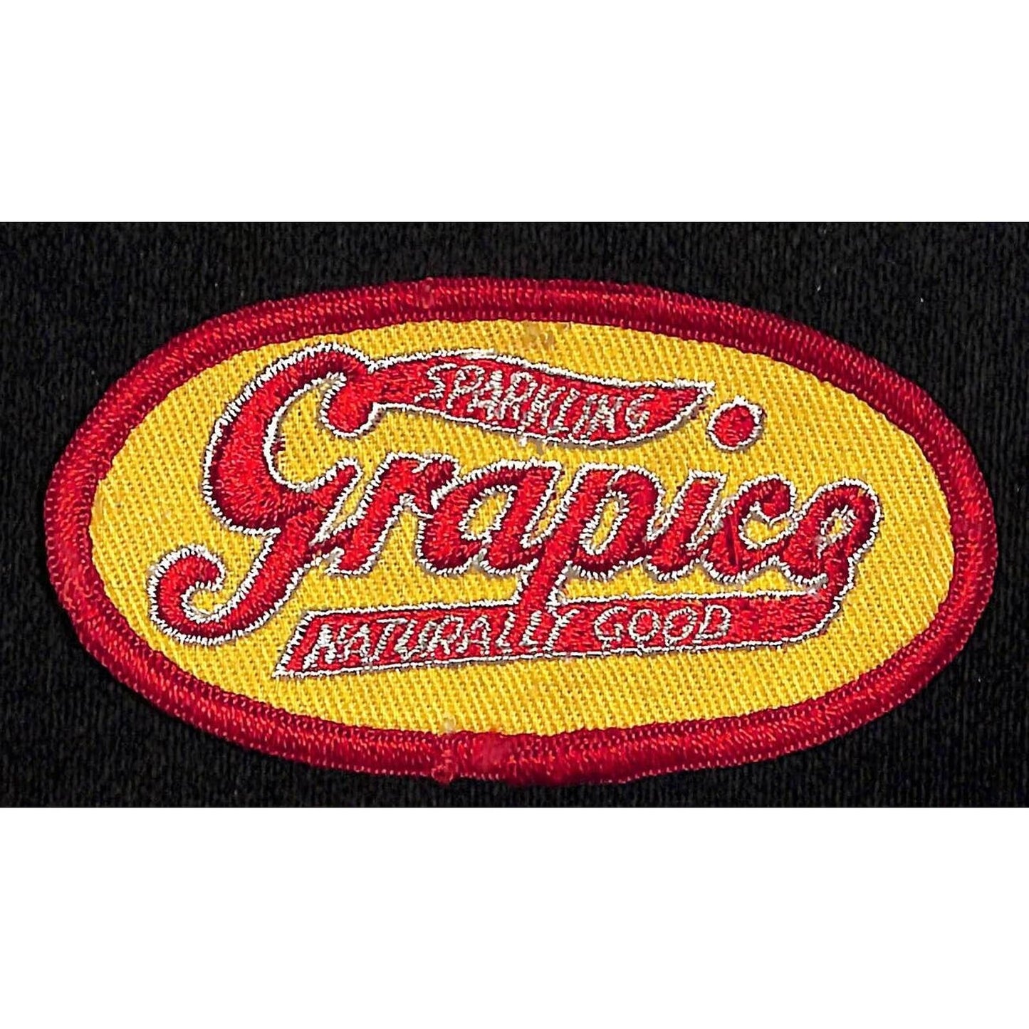 Grapico Soda Sparkling Naturally Good Embroidered Soda Patch c1960's VGC Scarce