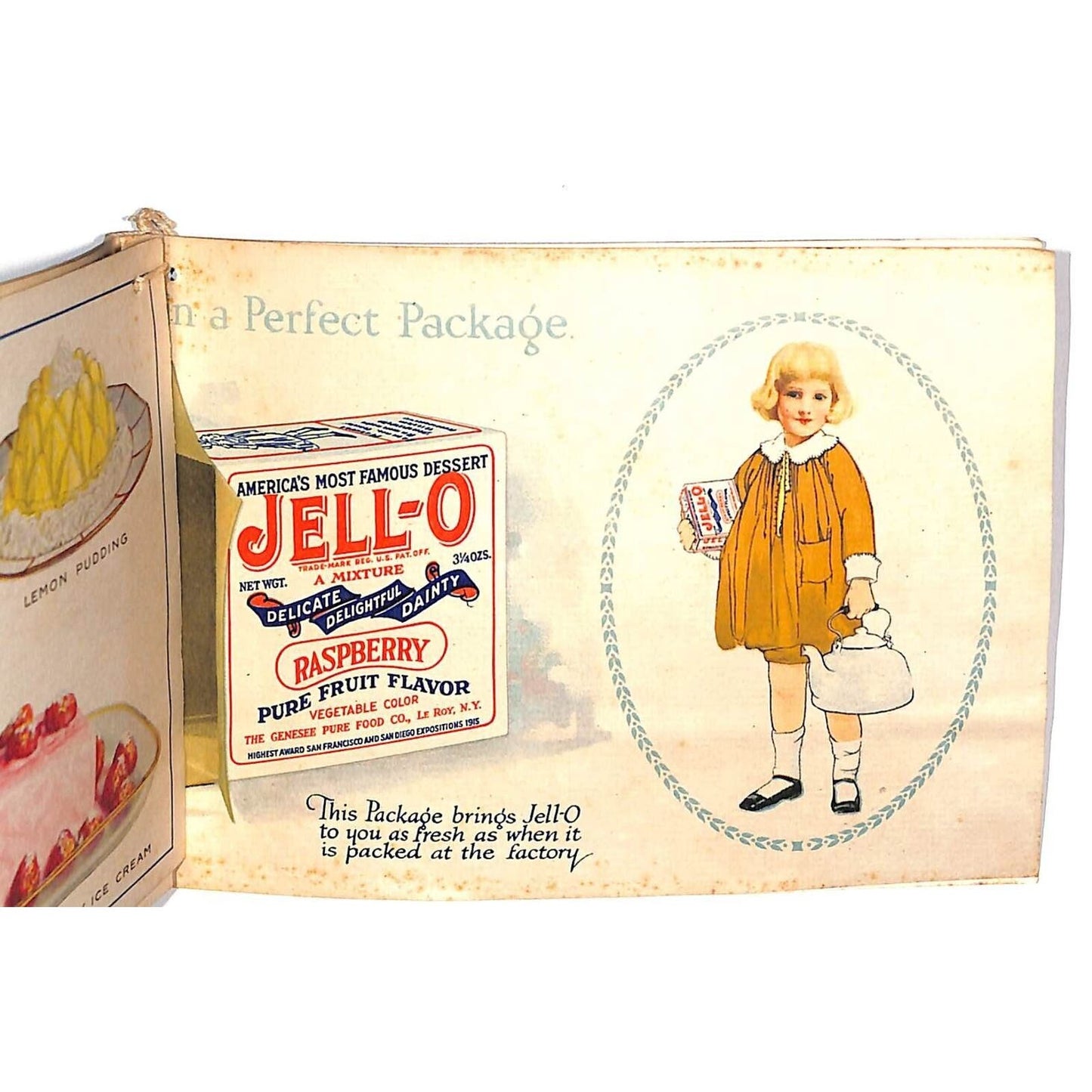 Jell-O Recipe Booklet "Polly Put the Kettle On" c1924 18pp. w/ Cats