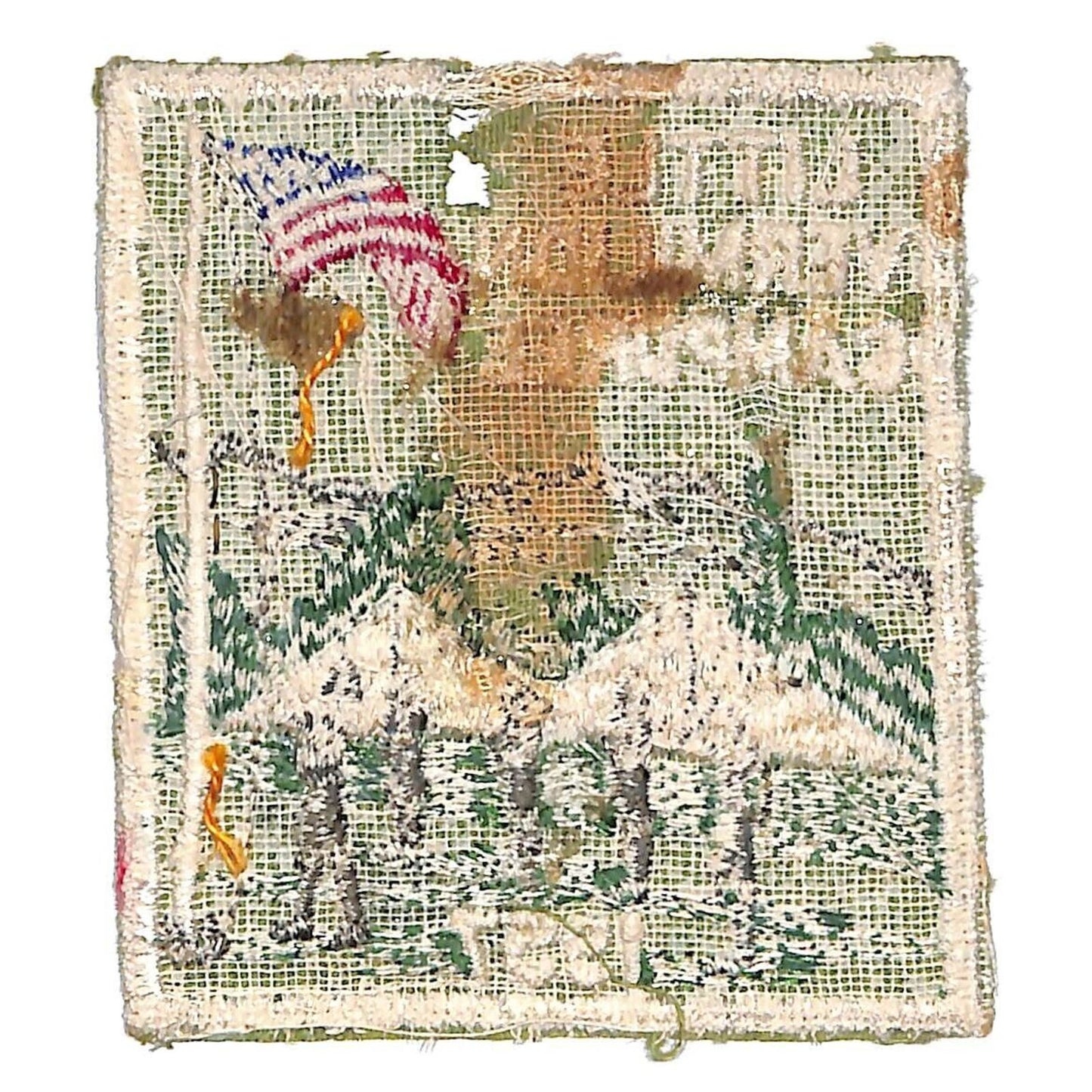 BSA Patch Little Vermilion Camporee 1957 Boy Scouts Piankeshaw Scarce Damaged
