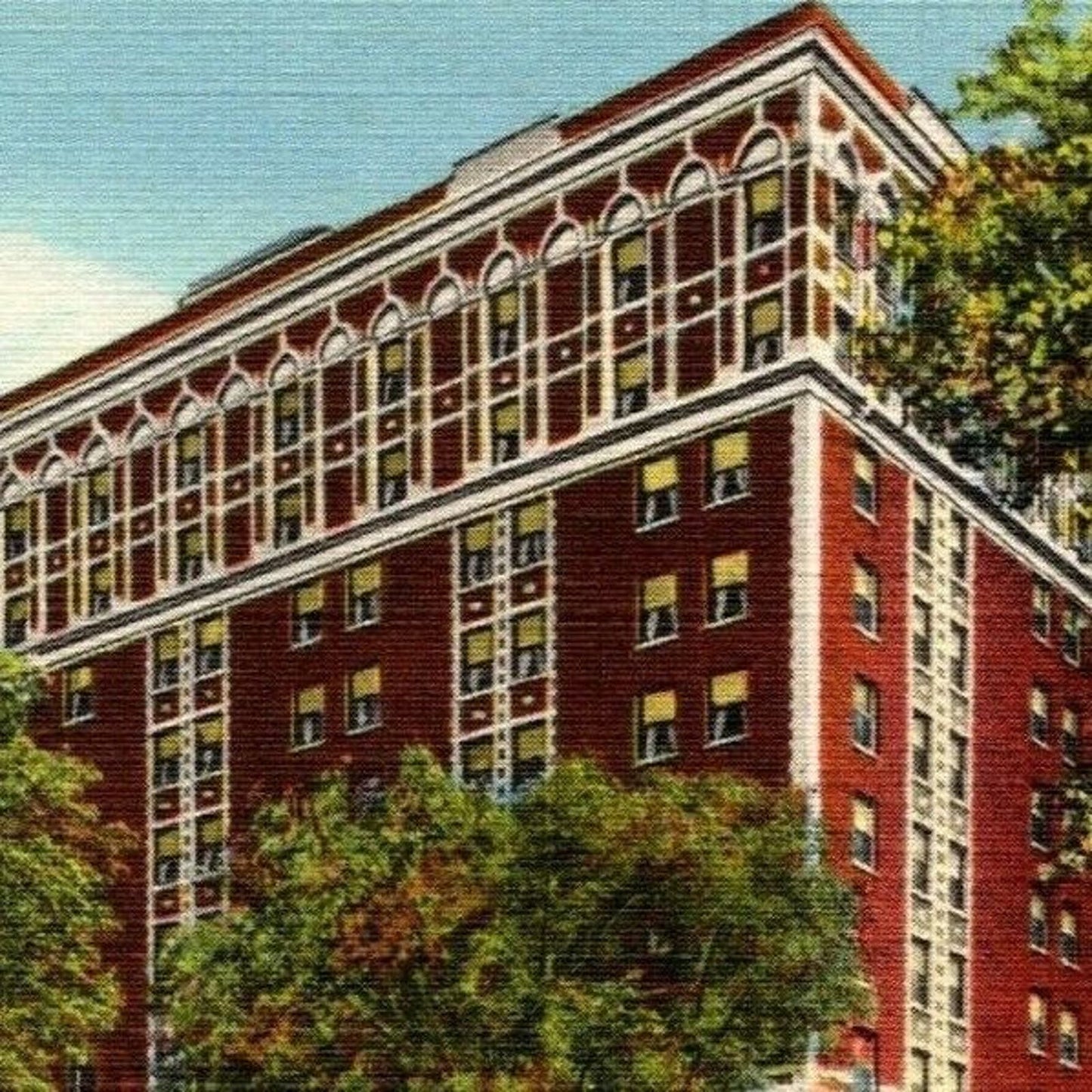Vintage Linen Postcard Hotel Loraine Madison Wisconsin - Unposted