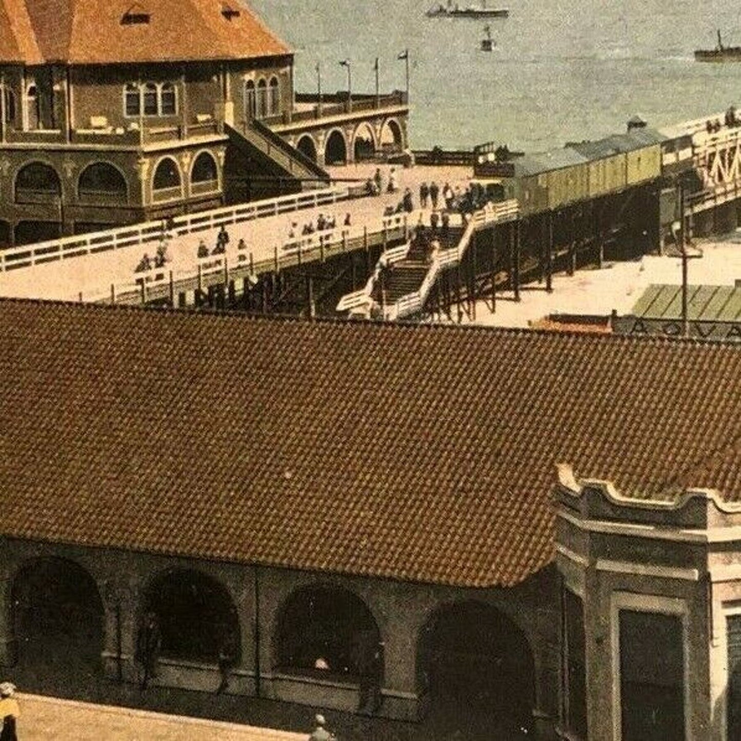 Vintage Postcard - Pleasure Pier at Long Beach, California