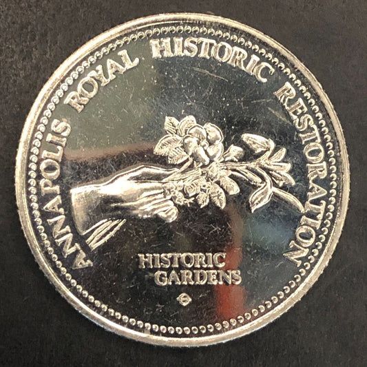 Annapolis Royal Historic Restoration Gardens Medal 33mm 13g