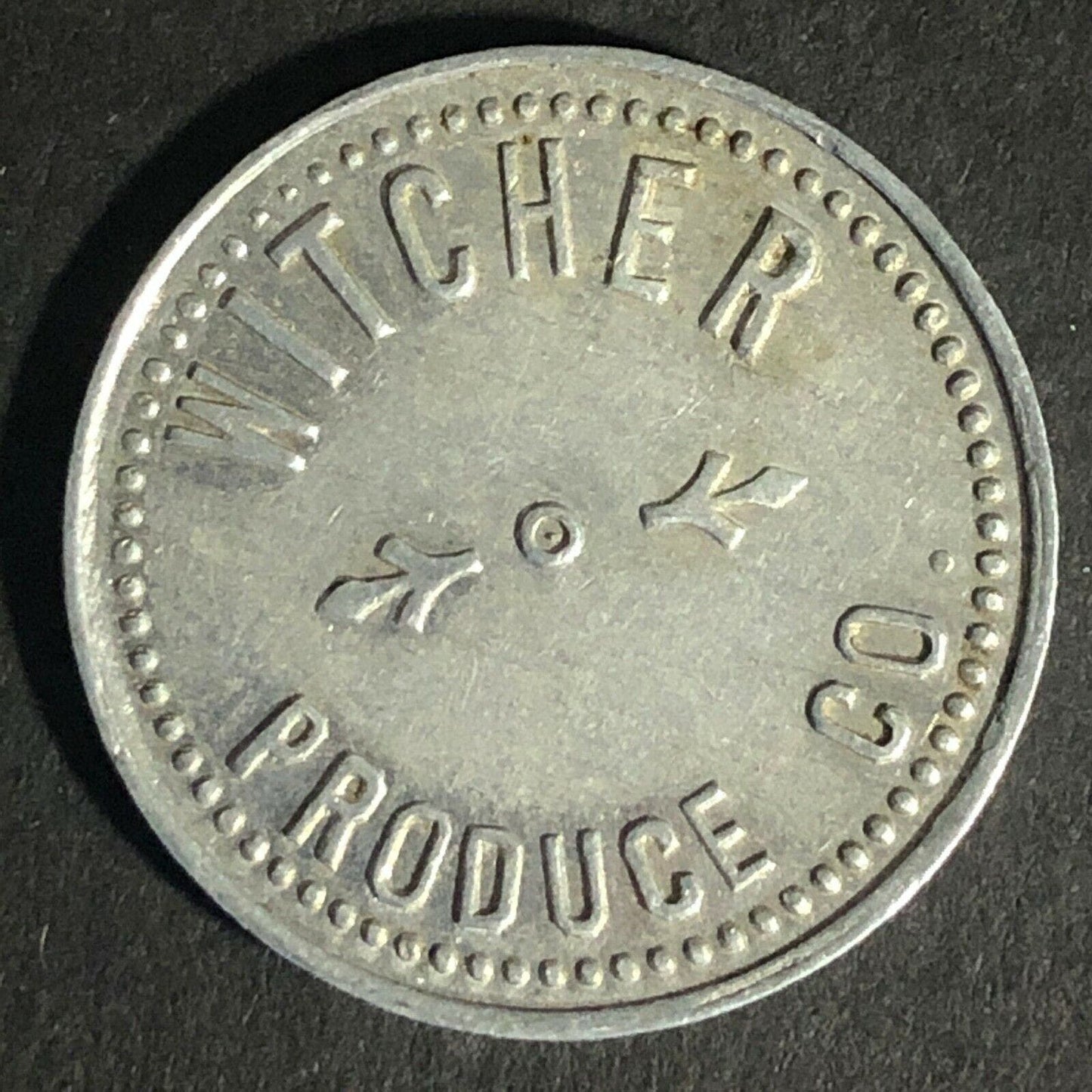 Witcher Produce Co. Alum Token "Good For 1 Turkey" 25mm