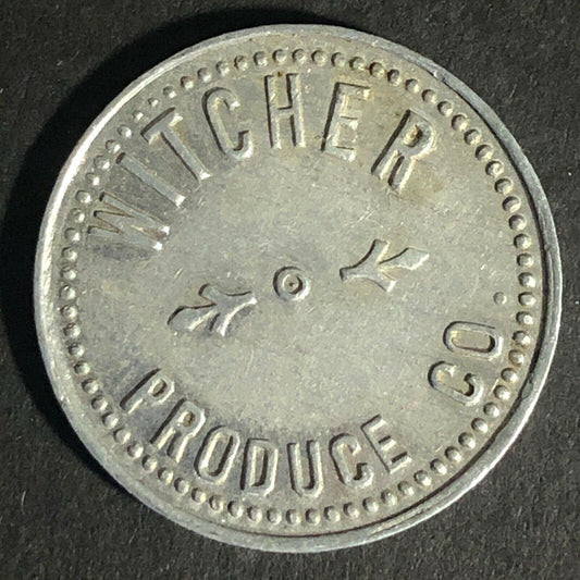 Witcher Produce Co. Alum Token "Good For 1 Turkey" 25mm