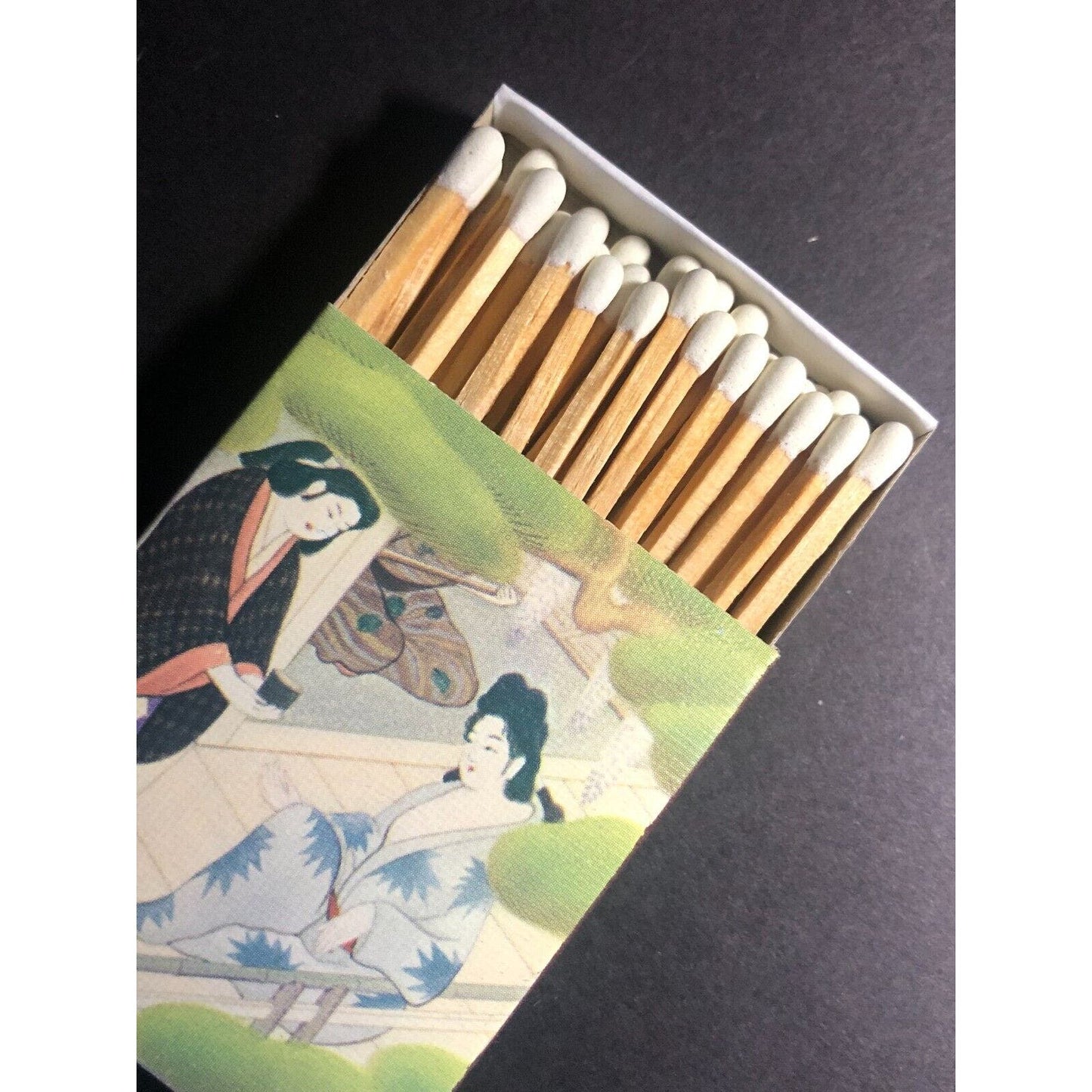 Japanese Outdoor Scene Art c1960's AKCO Co. Matchboxes / Matchbook NOS VGC #10