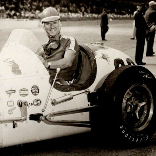Indy 500 RPPC Postcard "1955 Duane Carter" Official Race Photo Unposted VGC