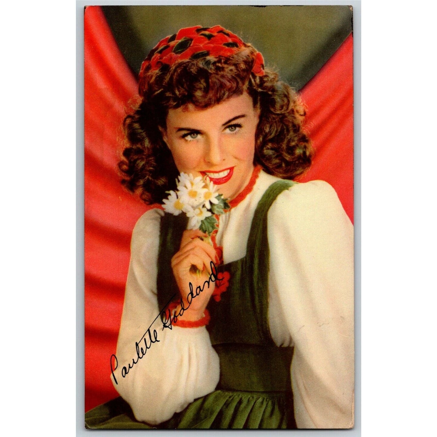 c1944 Paulette Goddard Vintage Postcard Ken Prag Collection -VGC - Unposted
