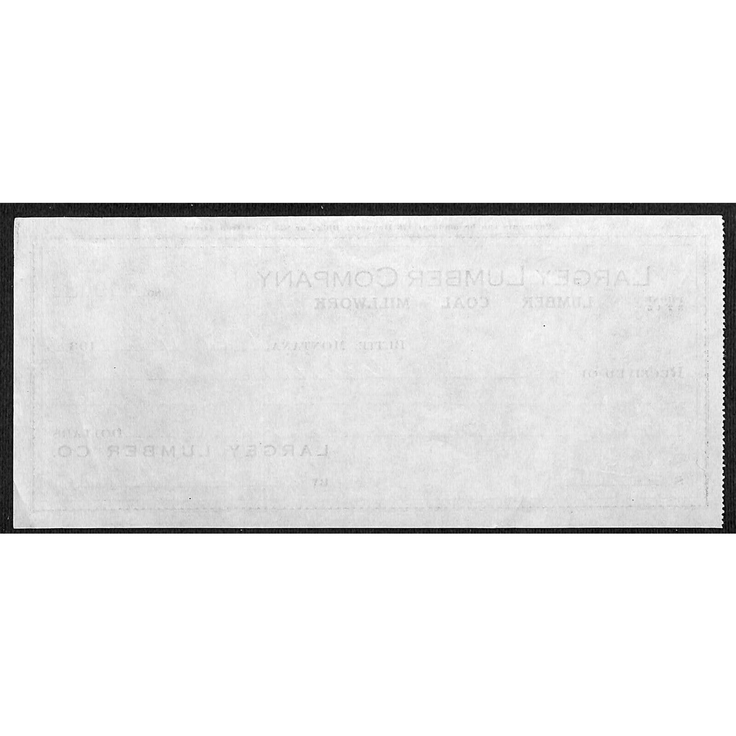 Largey Lumber Co. Butte Montana 1933 Billhead Letterhead - Wilson Drug