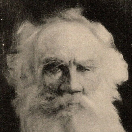 c1908 Vintage Russian / Bulgarian Art Postcard Leo Tolstoy / Artist Greenman?