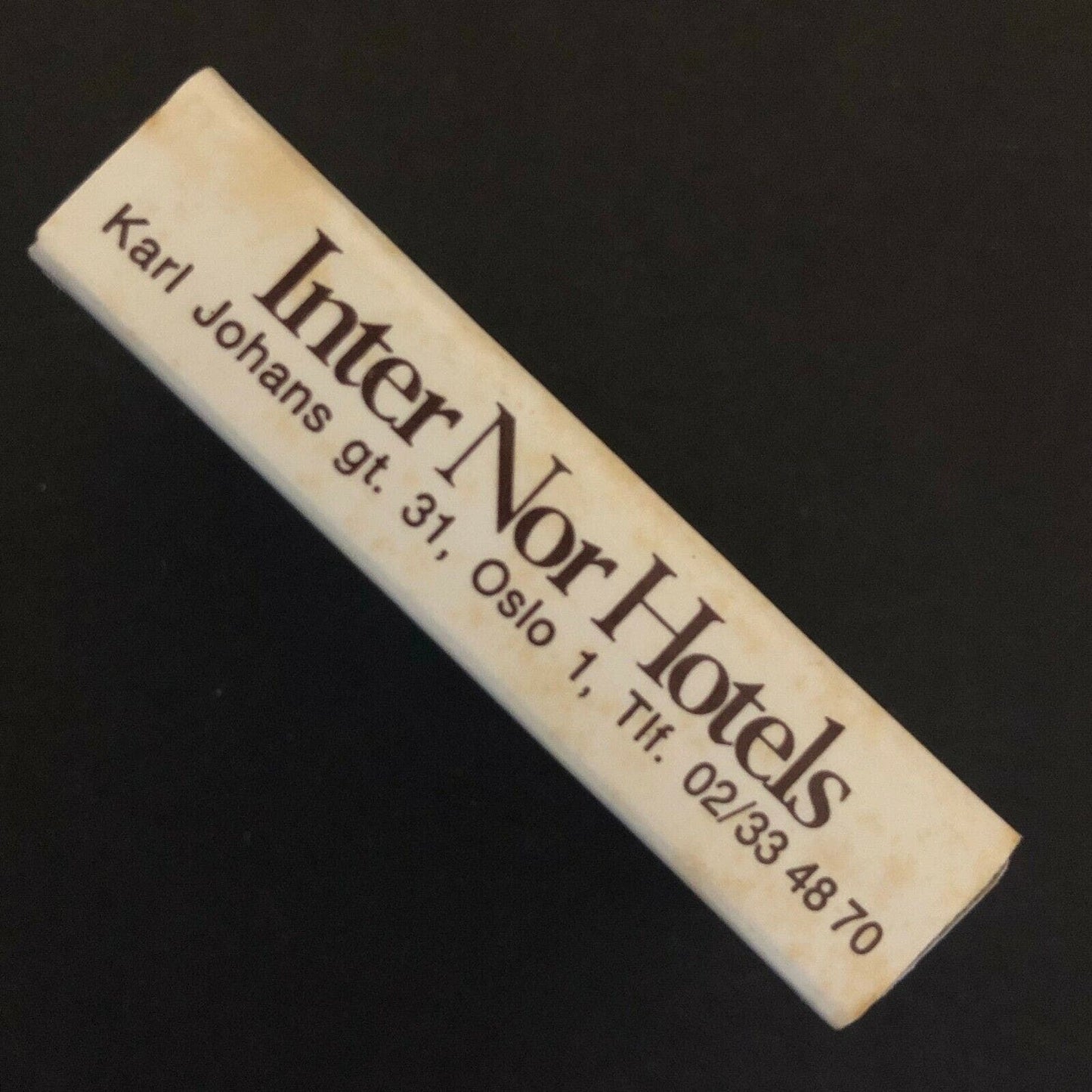 c1980's-90's Wooden Matchboxes / Matchbooks "Inter Nor Hotels" Oslo, Norway VGC