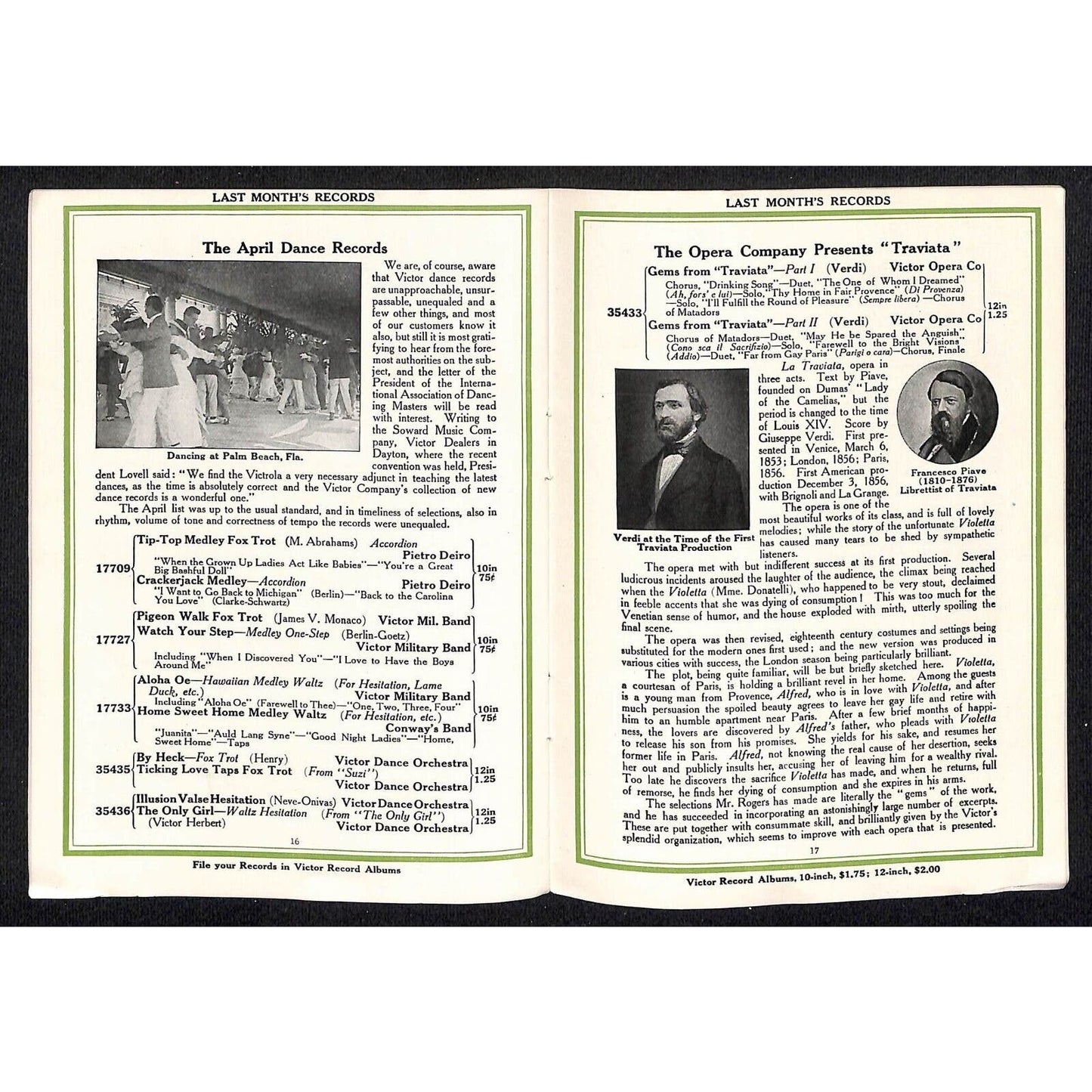 New Victor Records Catalog Supplement May 1915 Lyon & Healy Chicago 23pp. Scarce