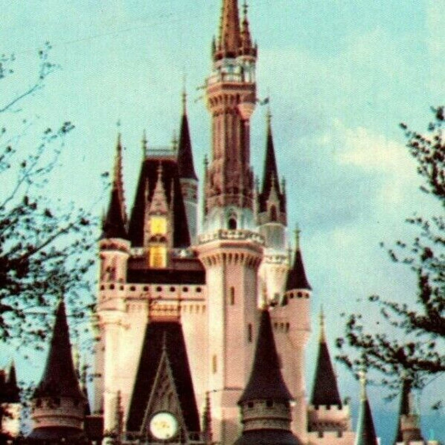 Vintage Disney World Postcard - "Cinderella Castle - Fantasyland" c1972