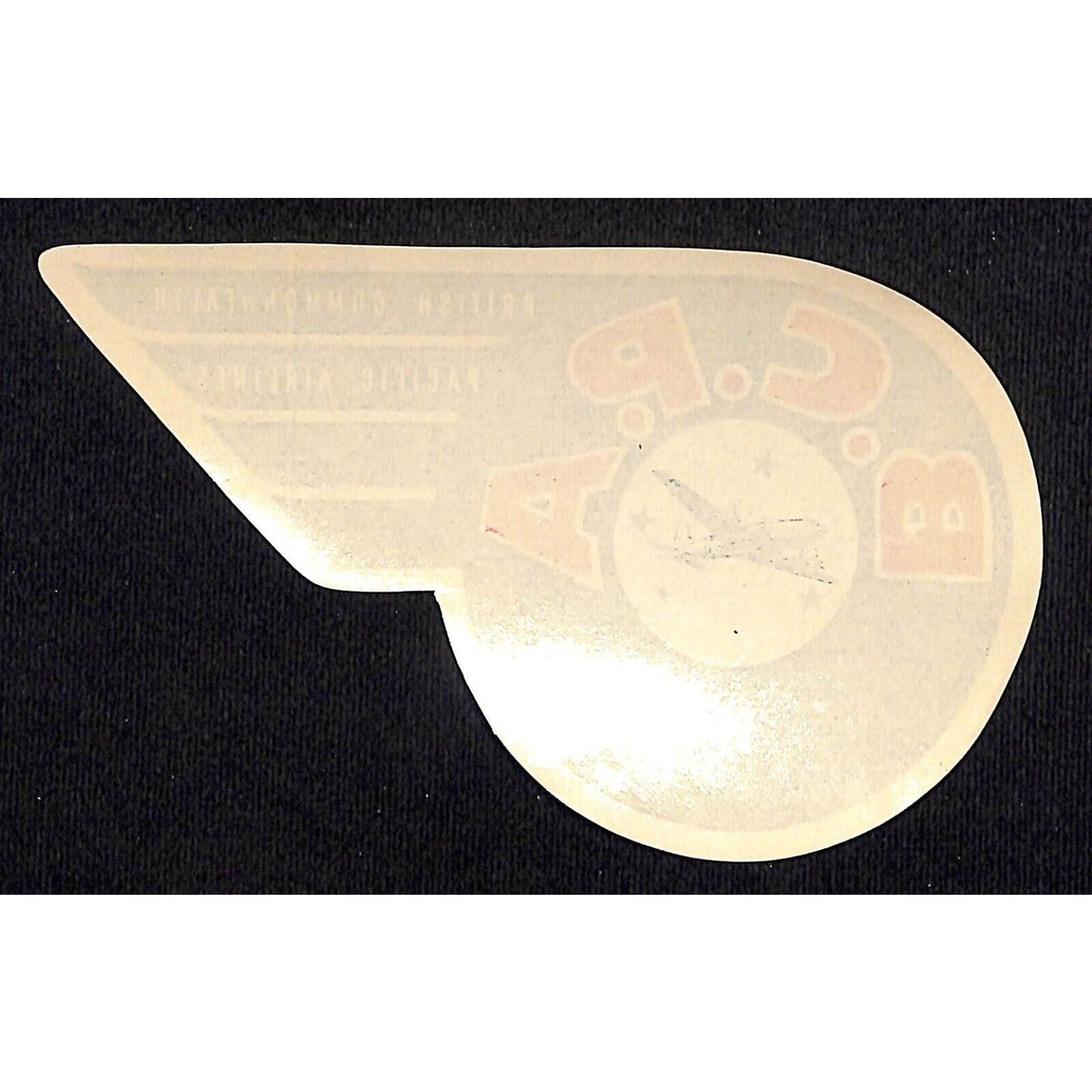 British Commonwealth Pacific Airlines (1946-54) BCPA Luggage Label