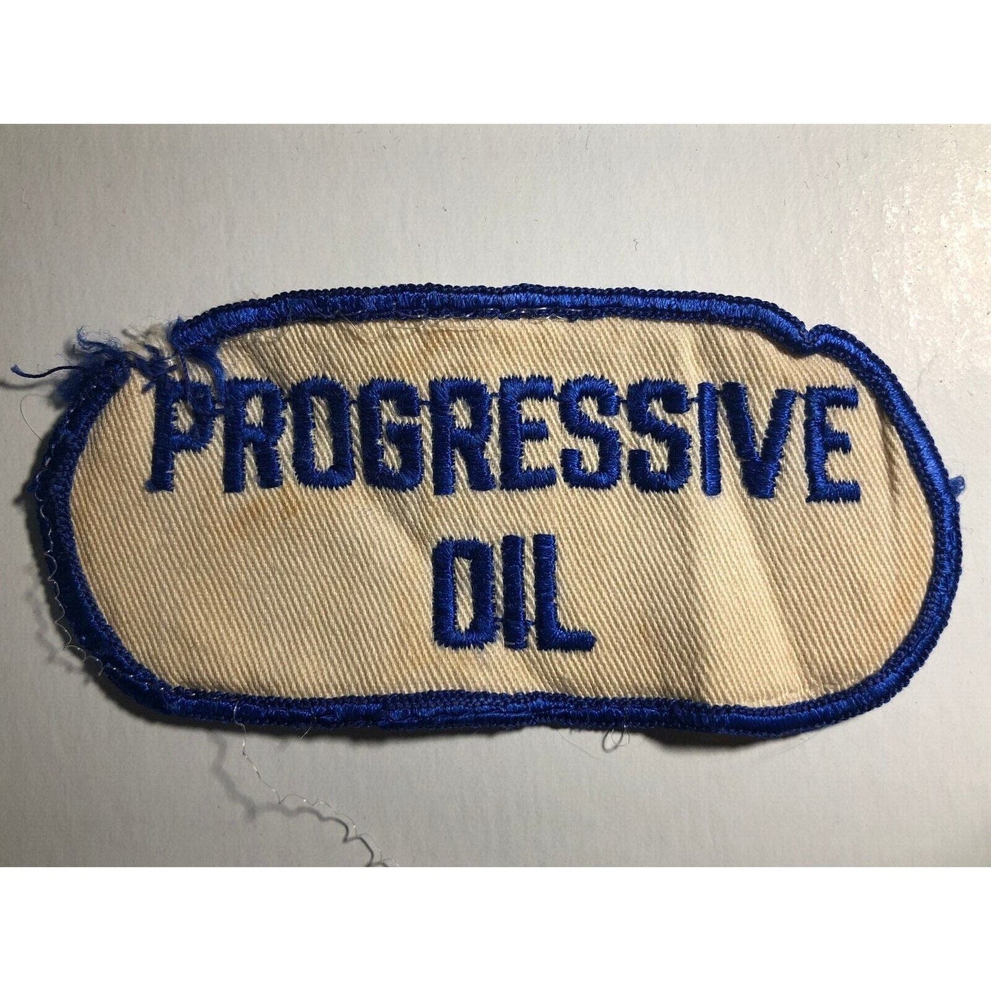 Progressive Oil Vintage Embroidered Patch - c1960's-70's